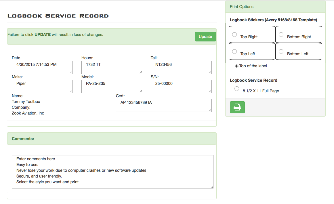 Logbook