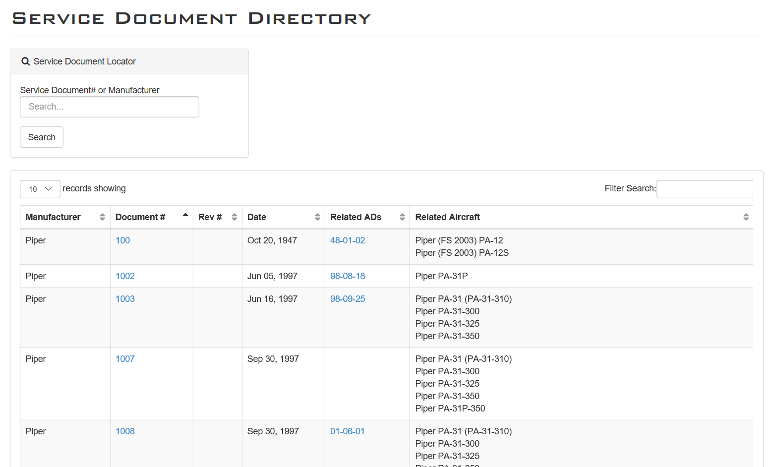 get document info service